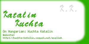 katalin kuchta business card